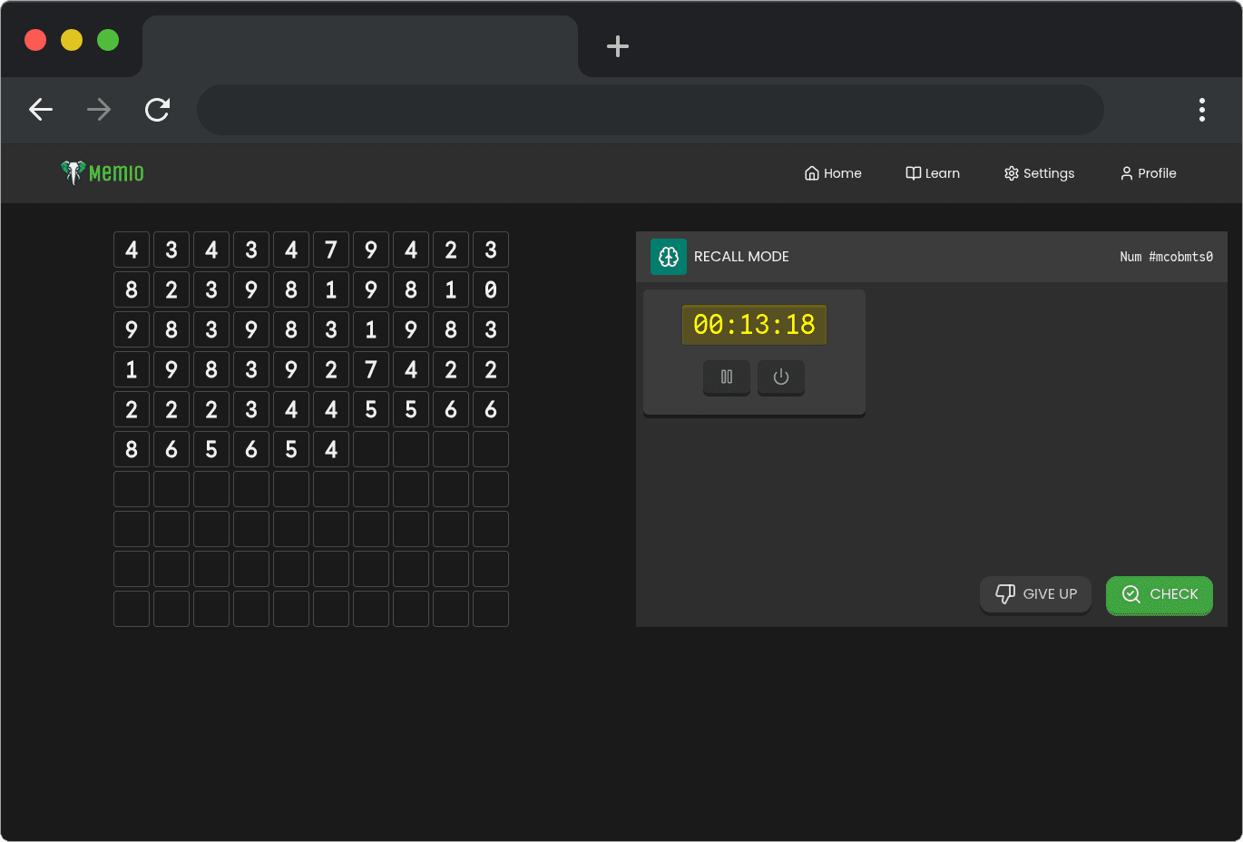 Memio screenshot 2